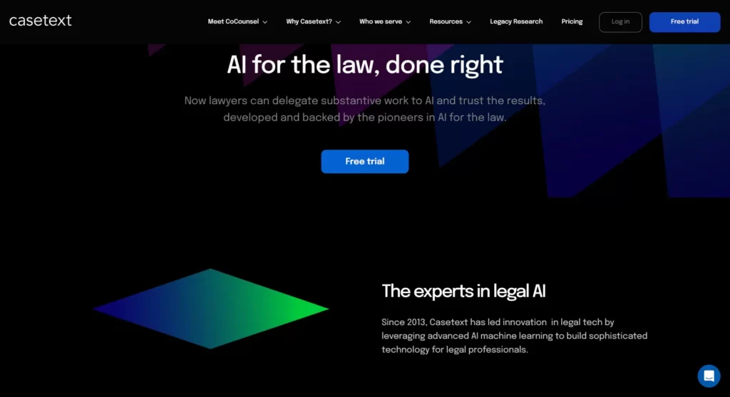 CaseText Legal AI Software